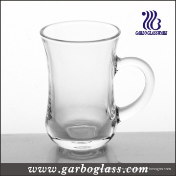 Taza de café de vidrio inferior redonda (GB090105)